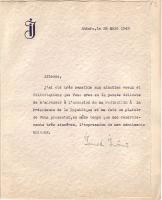 Vojtech Tuka (Tuka Béla) szlovák nacionalista politikus aláírása és török politikus levele József főherceghez