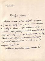 Dr Ádám Lajos egyetemi tanárlevele József főherceghez