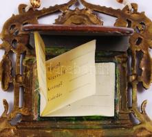 1886 A Budapesti Építő Iparosok Bálja réz táncrendtartó, bőr hátsó résszel, benne a táncrenddel 
188...