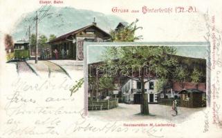 Hinterbrühl railway, restaurant of M. Ladentrog