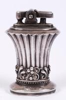 cca 1950 Ronson Newport ezüstözött asztali öngyújtó /  Ronson Newport silver plated table lighter, 7,5cm