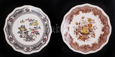 2 db Manson's fajansz kistányér, d:20 cm