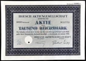 Németország 1933-43. 8db különféle részvény T:I,II
Germany 1933-43. 8pcs of different shares C:UNC,X...