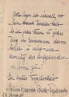 Sylvia Bianca Beck-Rykowsky író levele József főherceghez