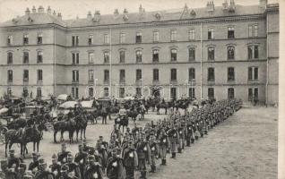 K.u.K. Telegraphenregiment, Korneuburg, Abmarsch zur Feldübung / field practice (EB)