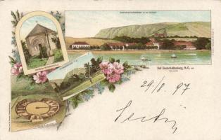 1897 Deutsch-Altenburg, floral, litho