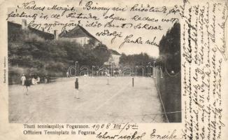 Fogaras, tiszti teniszpálya / officers tennis court (wet damage)