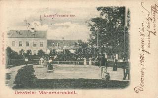 Máramaros, teniszpálya / lawn tennis court