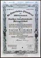 Németország 1923-43. 10db különféle részvény T:I
Germany 1923-43. 10pcs of different shares C:UNC