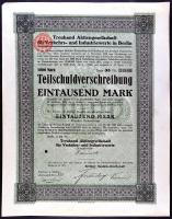 Németország 1923-43. 10db különféle részvény T:I
Germany 1923-43. 10pcs of different shares C:UNC