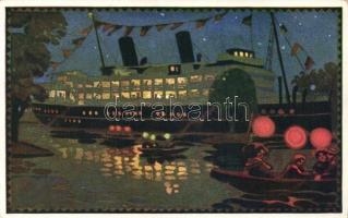 SS Lloyd, Vienna at night