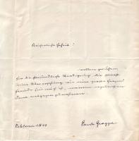 Paula Grogger írónő levele József főherceghez