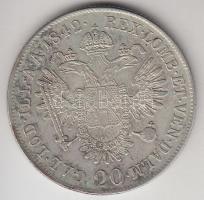 Ausztria 1842A 20Kr Ag T:2
Austria 1842A 20 Kreuzer Ag C:XF