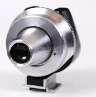 cca 1940 Leitz (Leica) külső kereső, 35-135mm, eredeti, bőr tokjában (szériaszám: 7847) / 
Leitz (Le...