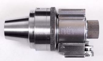 cca 1940 Leitz (Leica) külső kereső, 35-135mm, eredeti, bőr tokjában /  Leitz (Leica) external viewfinder, 35-135mm, in original leather case