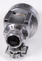 cca 1940 Leitz (Leica) külső kereső, 35-135mm, eredeti, bőr tokjában / 
Leitz (Leica) external viewf...