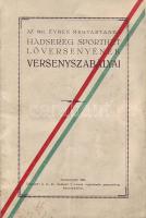 1931 A hadsereg sporthét lőversenyének versenyszabályai