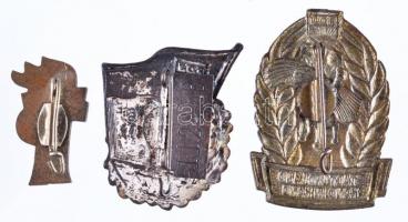 NDK 3db zománcozott jelvény: "Freie Deutsche Jugend (FDJ) - Für gutes wissen", "FDJ -...