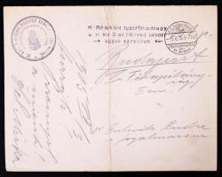 1915 Przemysl 4 db szét nem választott képeslapból álló ív