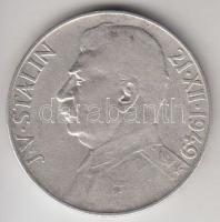 Csehszlovákia 1949. 100K Ag "Sztálin" T:2- Czechoslovakia 1949. 100 Korun Ag "Stalin" C:VF