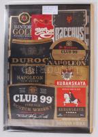 19 db régi röviditalos címke berakólapon