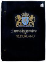 Holland album címerrel a borítón, 219 férőhellyel / Dutch album for 219 cards, coat of arms on the cover