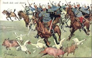 K.u.K. military, 'Durch dick un dünn' B.K.W.I. 346-9. s: Schönpflug