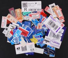 166 db külföldi légiposta, ajánlási, expressz, stb. ragjegy