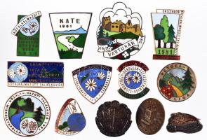 ~1960-1980. 13db jelvény, közte főleg zománcozott "Közalkalmazott találkozók" jelvényei T:2,2-