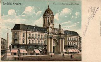 Arad, Minorita bazilika / cathedral, litho (Rb)