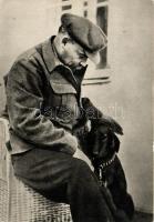 Vladimir Lenin with dog