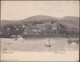 Balatonfüred nagyméretű képeslap, 18 cm x 14 cm (b)