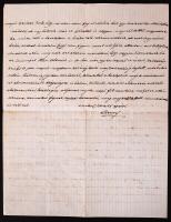 1912 Steuer Ábrahám szatmári rabbi saját kézzel írt levele / Rabbi from Satu Mare autograph letter