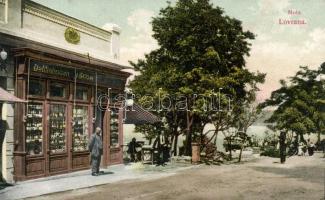 Lovran, molo, J. Hassan's delicatessen shop