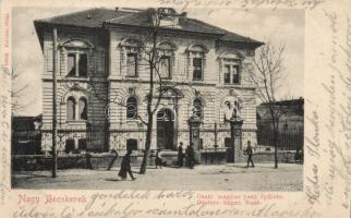 Nagybecskerek, Austro-Hungarian bank