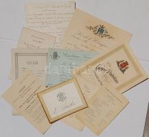 1890-1895 10 db Nemzetközi Börtön Kongresszus: Meghívók, menükártyák programok László Zsigmond igazs...