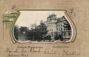 Nagyvárad, Igazságügyi Palota / palace of justice, Art Nouveau litho