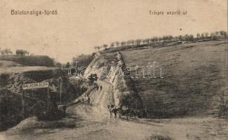 Balatonaliga, fürdőtelepre vezető út (Rb)