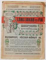 Századfordulós kerékpárkatalógus Láng Jakab, gazdag illusztrációkkal