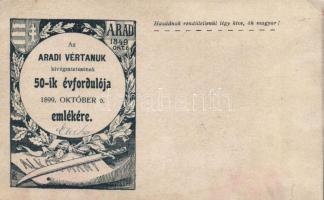 1899 Arad, vértanúk 50. évfordulója / martyrs memorial