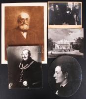 1936 Kerny István  (1879-1963): Gr. Tisza István sírjának koszorúzása Geszten; hozzáadva négy festmény reprodukcióját, a Tisza családról; kfl méretben; szerzői pecséttel, feliratozva
