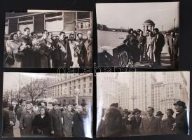 1954 Magyar delegáció a Szovjetunióban; 36 kép Moszkvából, 32 kép Minszkből; 13x18 cm-es méretben