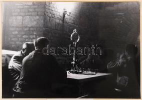 Cca 1950-1960 Pethő: Megszállottak; vintage fotó; képméret 18x24 cm, karton 24x34 cm