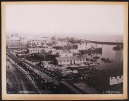 Cca 1880-1890 Leroux: Alger kikötője; fotó / Port of Alger photo 23x30 cm