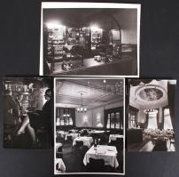 Cca 1950-1960 Kotnyek Antal (1921-1990): vintage fotói, nem azonosított  budapesti v endéglátóhelyekről; 24x18 és 18x13 cm-es méretben; egy kép szerző pecséttel is jelezve