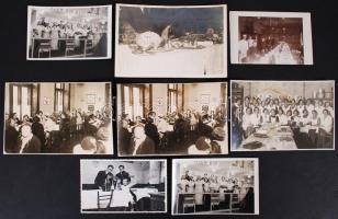 cca 1900-1950 Kulinária, konyha, étkezés 8 db érdekes fotó / Culinary 8 photos