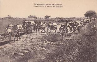 Chinese folklore, from Yunnan to Tibet, the caravans