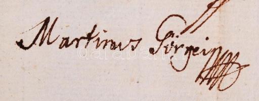 1805 Görgey Márton püspök és Betzelt Ferenc titkár által szignált házasságlevél szárazpecséttel