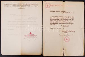 1914 2db vöröskeresztes irat