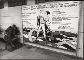 cca 1980 Tamáska Gyula szociofotója, hátoldalán pecséttel jelzett, 13x18cm